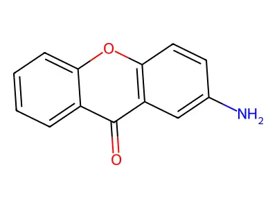 2-amino-9H-xanthen-9-one structure