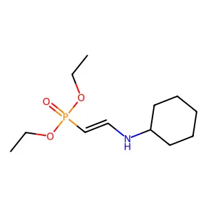 Diethyl [2-(cyclohexylamino)vinyl]phosphonate structure