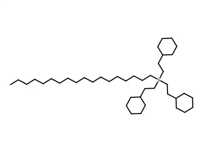 Octadecyltris(2-cyclohexylethyl)silane structure