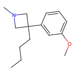 Azetidine, 3-butyl-3-(m-methoxyphenyl)-1-methyl- structure