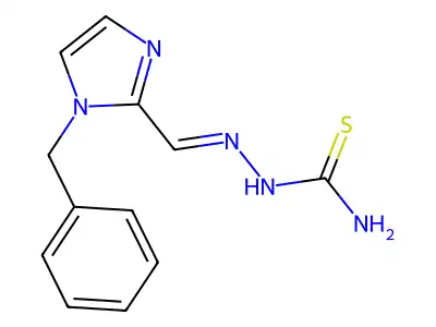 2-((1-(Phenylmethyl)-1H-imidazol-2-yl)methylene)hydrazinecarbothioamide structure