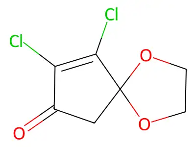 1,4-Dioxaspiro[4.4]non-8-en-7-one, 8,9-dichloro- structure