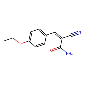 2-Cyano-3-(4-ethoxyphenyl)prop-2-enamide structure