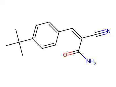 3-(4-Tert-butylphenyl)-2-cyanoprop-2-enamide structure