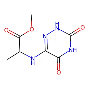 Methyl (3,5-dihydroxy-1,2,4-triazin-6-yl)-L-alaninate structure