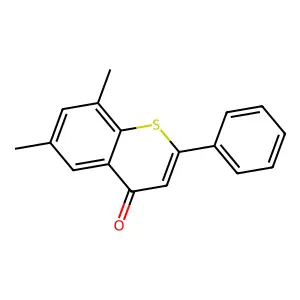 6,8-Dimethyl-2-phenylthiochromen-4-one structure