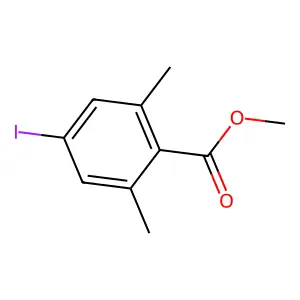 Benzoic acid, 4-iodo-2,6-dimethyl-, methyl ester structure