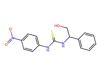 1-(2-Hydroxy-1-phenylethyl)-3-(4-nitrophenyl)thiourea structure