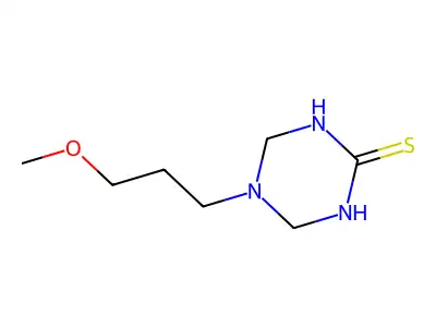 1-(3-Methoxypropyl)-4-thioxohexahydro-1,3,5-triazine structure