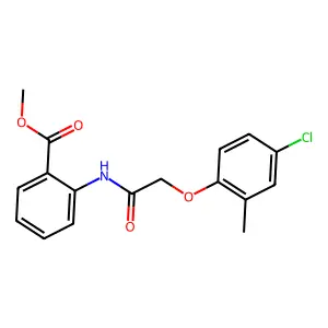 Methyl 2-{[(4-chloro-2-methylphenoxy)acetyl]amino}benzoate structure