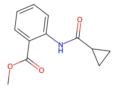 Methyl 2-(cyclopropanecarbonylamino)benzoate structure