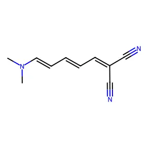 Propanedinitrile, [(2E,4E)-5-(dimethylamino)-2,4-pentadienylidene]- structure