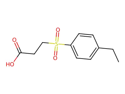 3-(4-Ethyl-benzenesulfonyl)-propionic acid structure