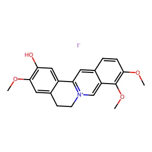 碘化非洲防己碱 structure