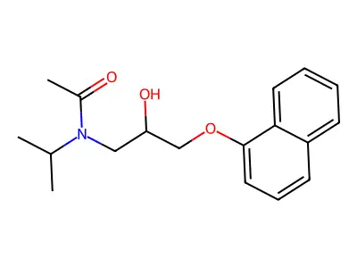 N-Acetylpropranolol structure