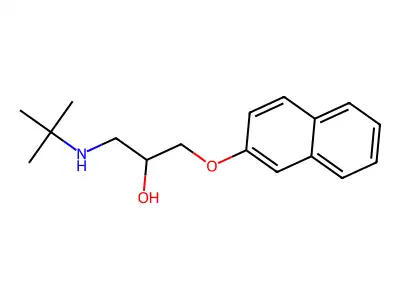 1-(Tert-butylamino)-3-(naphthalen-2-yloxy)propan-2-OL structure