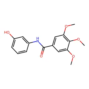 N-(3-hydroxyphenyl)-3,4,5-trimethoxybenzamide structure