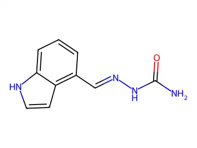 (1H-indol-4-ylmethylideneamino)urea structure