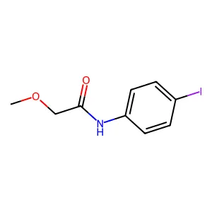 N-(4-iodophenyl)-2-methoxyacetamide structure