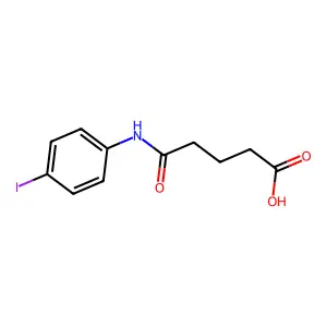 5-((4-Iodophenyl)amino)-5-oxopentanoic acid structure