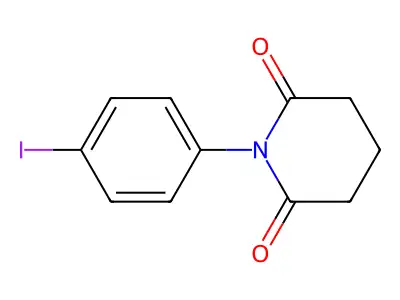 1-(4-Iodophenyl)-2,6-piperidinedione structure