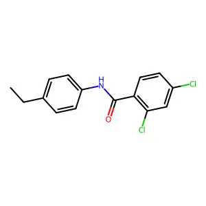 2,4-dichloro-N-(4-ethylphenyl)benzamide structure