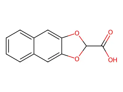 Naphtho[2,3-d][1,3]dioxole-2-carboxylic acid structure