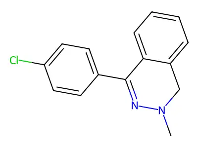 4-(4-Chlorophenyl)-1,2-dihydro-2-methylphthalazine structure
