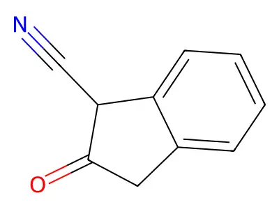 2-oxo-2,3-dihydro-1H-indene-1-carbonitrile structure