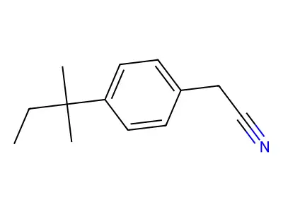 2-(4-(Tert-pentyl)phenyl)acetonitrile structure