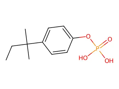 4-tert-Pentylphenyl dihydrogen phosphate structure