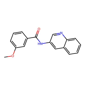 3-methoxy-N-quinolin-3-ylbenzamide structure