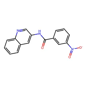 3-nitro-N-quinolin-3-ylbenzamide structure