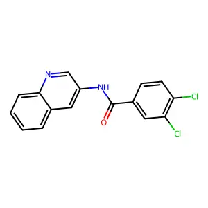 3,4-dichloro-N-quinolin-3-ylbenzamide structure
