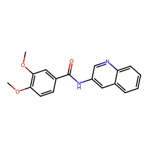 3,4-Dimethoxy-N-quinolin-3-yl-benzamide structure