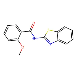 N-(1,3-benzothiazol-2-yl)-2-methoxybenzamide structure
