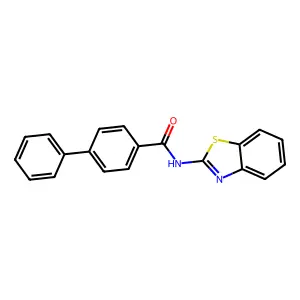 N-(1,3-benzothiazol-2-yl)-4-phenylbenzamide structure
