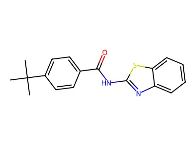 N-(1,3-Benzothiazol-2-YL)-4-tert-butylbenzamide structure