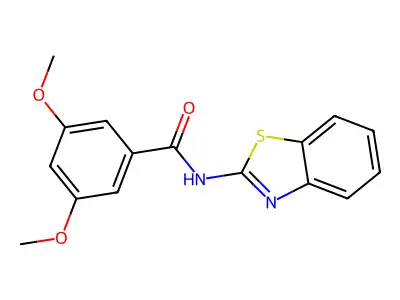 N-(1,3-Benzothiazol-2-YL)-3,5-dimethoxybenzamide structure
