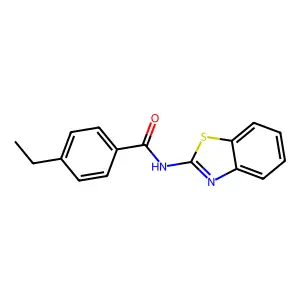N-(1,3-benzothiazol-2-yl)-4-ethylbenzamide structure