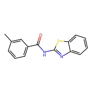 N-(1,3-benzothiazol-2-yl)-3-methylbenzamide structure