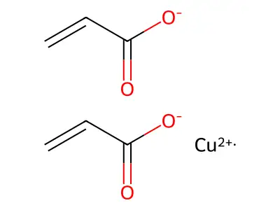 Copper(2+) acrylate structure