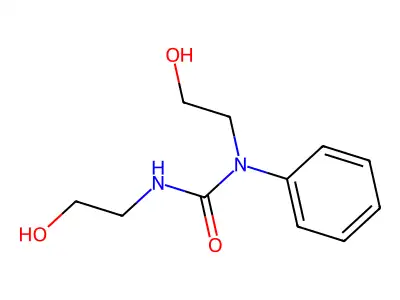 Urea, N,N-bis(2-hydroxyethyl)-N'-phenyl- structure