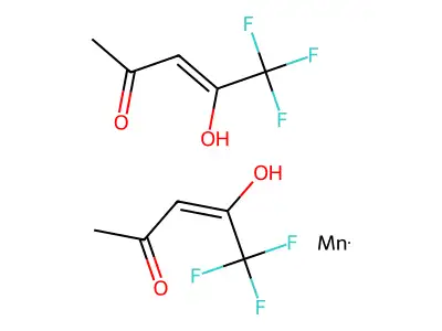 Manganese;bis(1,1,1-trifluoropentane-2,4-dione) structure
