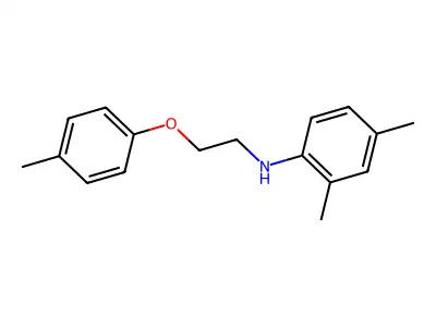 2,4-dimethyl-N-[2-(4-methylphenoxy)ethyl]aniline structure