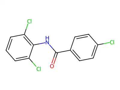 4-chloro-N-(2,6-dichlorophenyl)benzamide structure