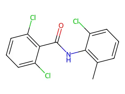 2,6-dichloro-N-(2-chloro-6-methylphenyl)benzamide structure