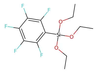 (Triethoxysilyl)pentafluorobenzene structure