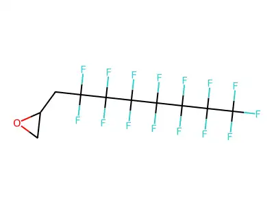 2-(2,2,3,3,4,4,5,5,6,6,7,7,8,8,8-Pentadecafluorooctyl)oxirane structure