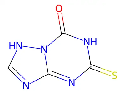5-sulfanylidene-1H-[1,2,4]triazolo[1,5-a][1,3,5]triazin-7-one structure